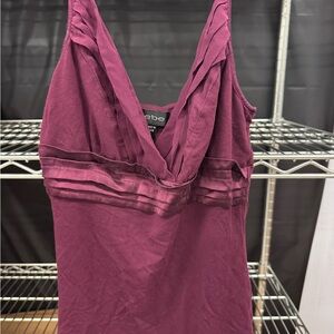 Bebe Rich Plum Layered Top